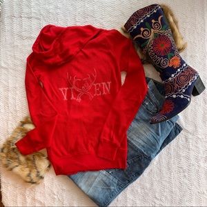 Vixen Antlers Zippered Hoodie 🔥Rare🔥
